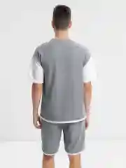 Тёмно-серый комплект мужской: футболка и шорты Mens