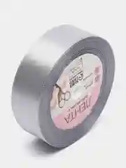 Серебряный лента атласная, 25 мм