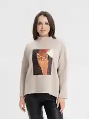 Приглушённый хаки кофта женская, с длинным рукавом, оверсайз