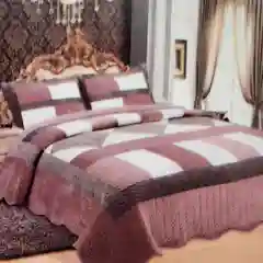 Коричневый покрывало Евро, размер (230*250) + 2 наволочки (50*70 )