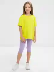 Салатовый футболка детская оверсайз 1-16 лет