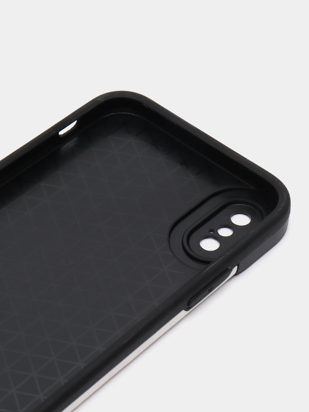 Молочный чехол на iPhone X/XS, 11, 12, 13, 14, 15 Pro, Pro Max, рифленый