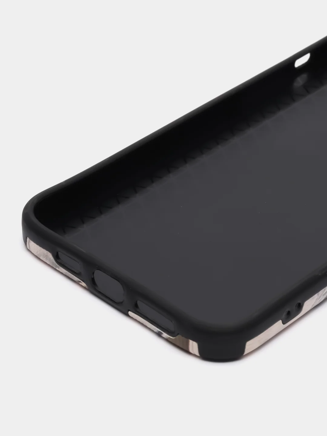 Кремовый чехол на iPhone X/XS, 11, 12, 13, 14, 15 Pro, Pro Max, рифленый