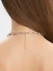 Серебряный цепочка с подвеской, в виде замка, женская