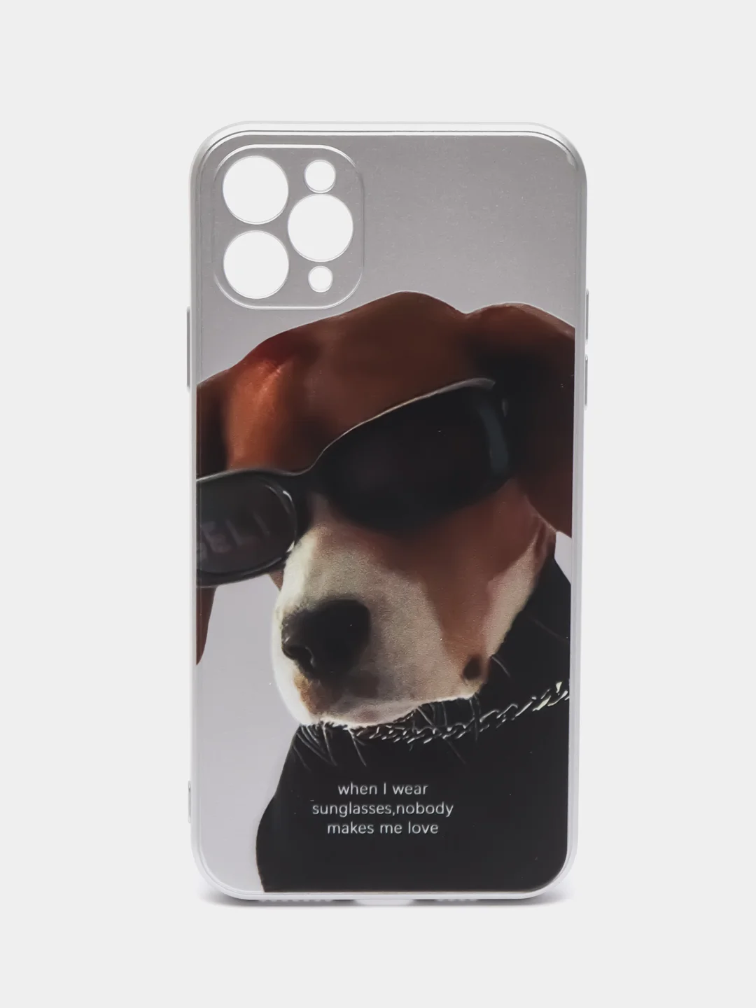 Серый металлик чехол iPhone X/XS, 11, 12, 13, 14, Pro, Pro Max