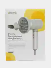 Белый фен профессиональный с насадкой диффузором Xiaomi Deerma DEM-CF30W