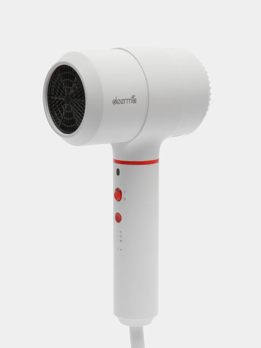 Белый фен профессиональный с насадкой диффузором Xiaomi Deerma DEM-CF30W
