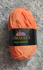 Оранжевый плюшевая пряжа Himalaya Bursa Chenille, 100 г, 120 м