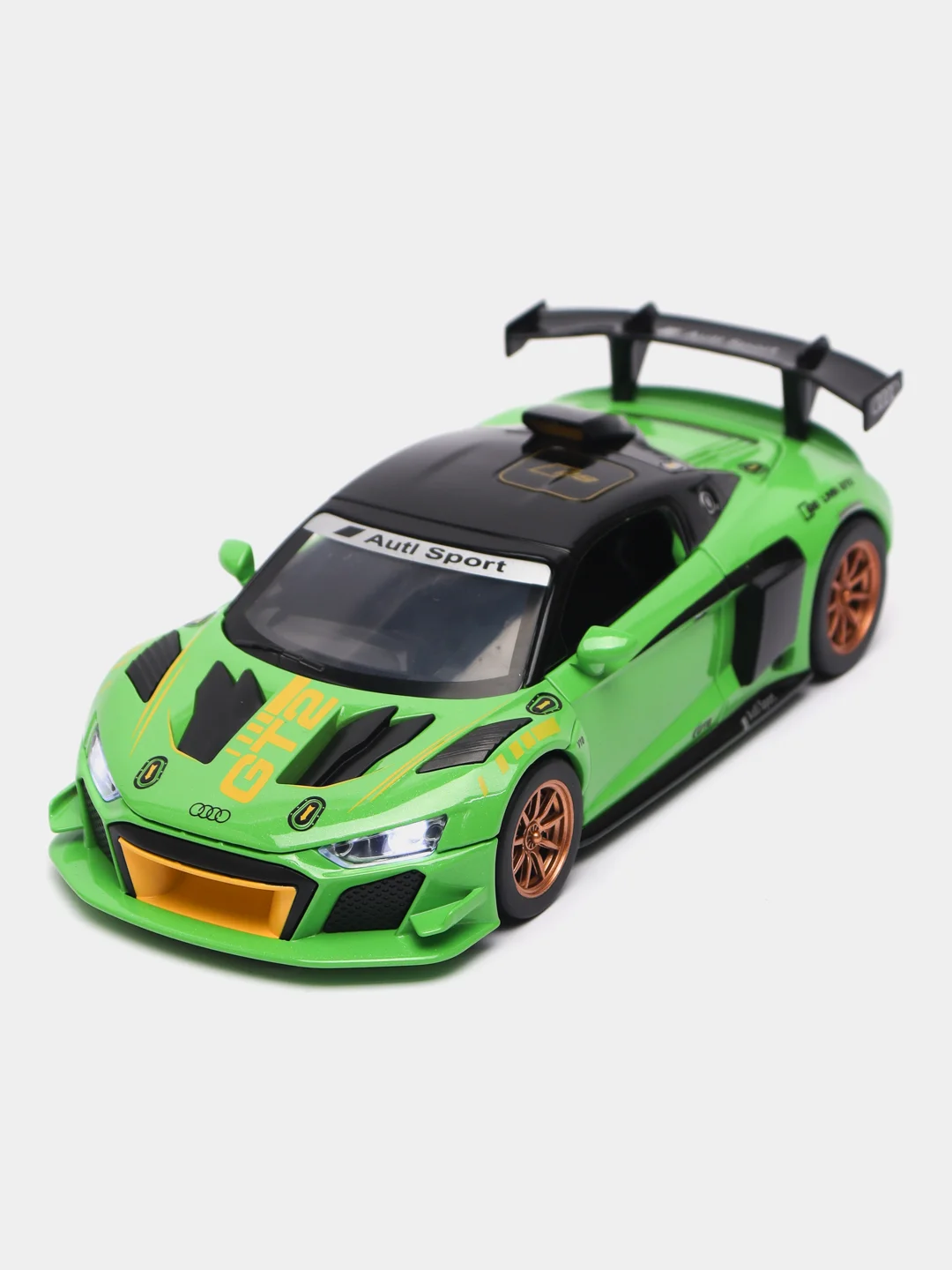 Желтый металлическая машинка AUDI RS GT2 H2152
