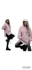 Коралловый меланж толстовка женская на флисе