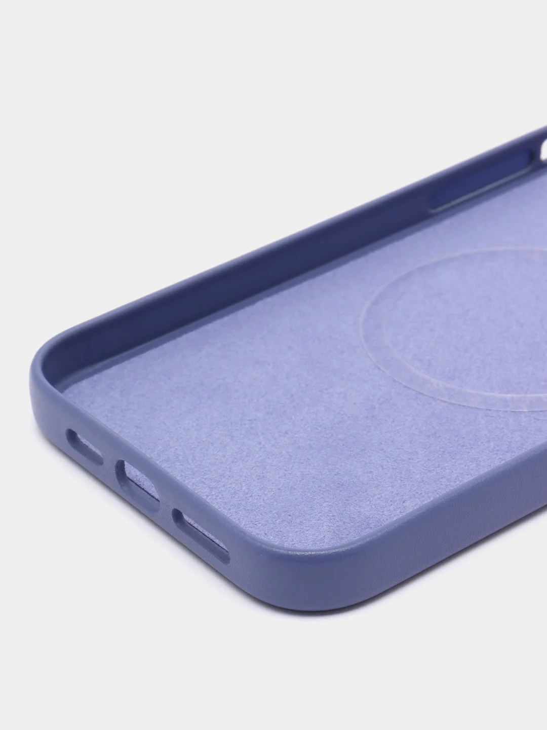 Тёмно-зелёный чехол MagSafe для iPhone 13 Pro Max кожаный BROSCORP с защитой камер, микрофиброй, экокожа