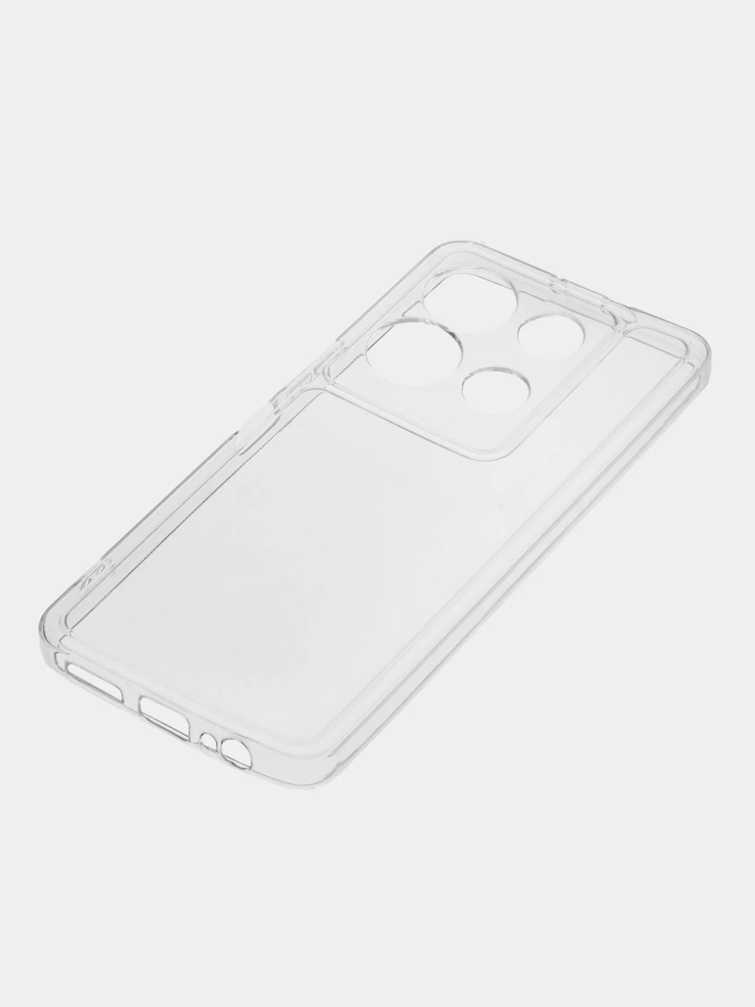 Прозрачный чехол для Infinix Note 30 VIP силиконовый BROSCORP прозрачный с бортиком- защитой камер
