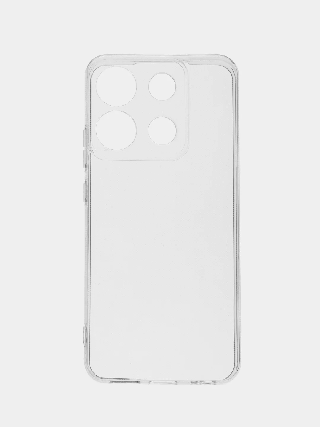 Прозрачный чехол для Infinix Smart 7 Plus, 7+ силиконовый Broscorp, с защитой камер и от прилипания