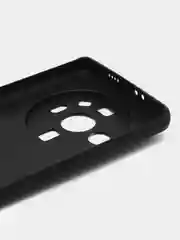 Черный чехол Broscorp для Xiaomi 12S Ultra матовый, силиконовый, тонкий, бортик вокруг камер