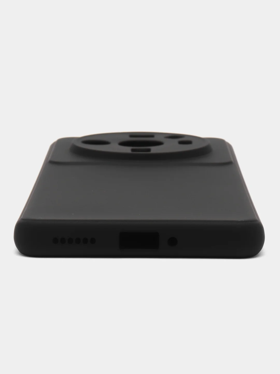 Черный чехол Broscorp для Xiaomi 12S Ultra матовый, силиконовый, тонкий, бортик вокруг камер