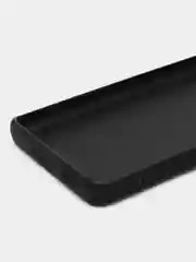 Черный чехол Broscorp для Xiaomi 12S Ultra матовый, силиконовый, тонкий, бортик вокруг камер