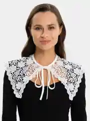 Белый воротник накладной съемный