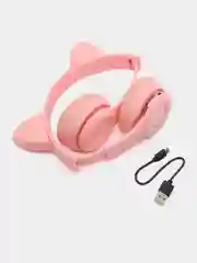 Пурпурный cat Ear P47M Беспроводные детские наушники со светящимися ушками