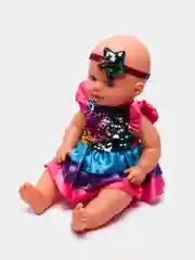 Пурпурный кукла Пупс, 40 см, пьет, писает, горшок со звуком