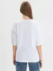 Белый футболка свободного кроя, однотонная, oversize с принтом GAP