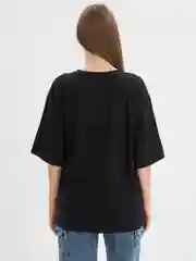 Черный футболка свободного кроя, однотонная, oversize с принтом GAP