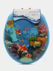Лазурный сиденье для унитаза, крышка, стульчик, сидушка, накладка для туалета мягкое с рисунком