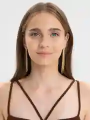 Желтый женские вечерние длинные серьги, со стразами