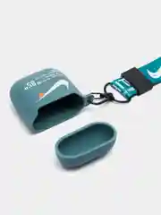 Лесной зеленый чехол для наушников Apple AirPods 1 / Pro 2 / 3 силиконовый с принтом Nike sport (найк))