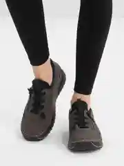 Серый кроссовки женские демисезонные Rieker
