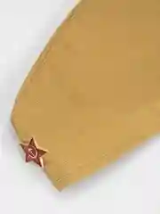 Бронзовый пилотка военная со звездой на 9 мая, солдатская взрослая и детская