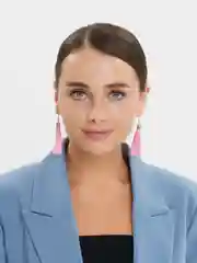Розовый серьги женские -кисти