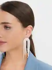 Ледяной серьги длинные со стразами, вечерние