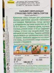 Сальвия "Страусово перо", смесь сортов (семена, цветы)