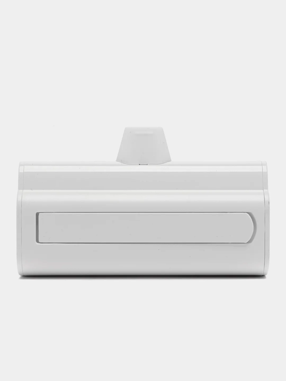Белый power Bank 5000 mAh, Li-Pol, 2.1A вх/вых, Lightning, Type-C, индикатор, подставка