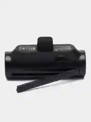 Черный power Bank 5000 mAh, Li-Pol, 2.1A вх/вых, Lightning, Type-C, индикатор, подставка