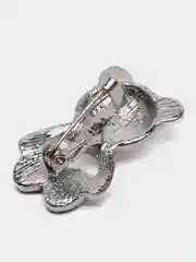 Серебряный брошь "Мишки"