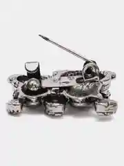 Серебряный брошь "Мишки"