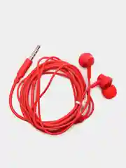 Красный наушники вакуумные проводные Hoco M14, 3.5 Mini Jack, с микрофоном и пультом управления