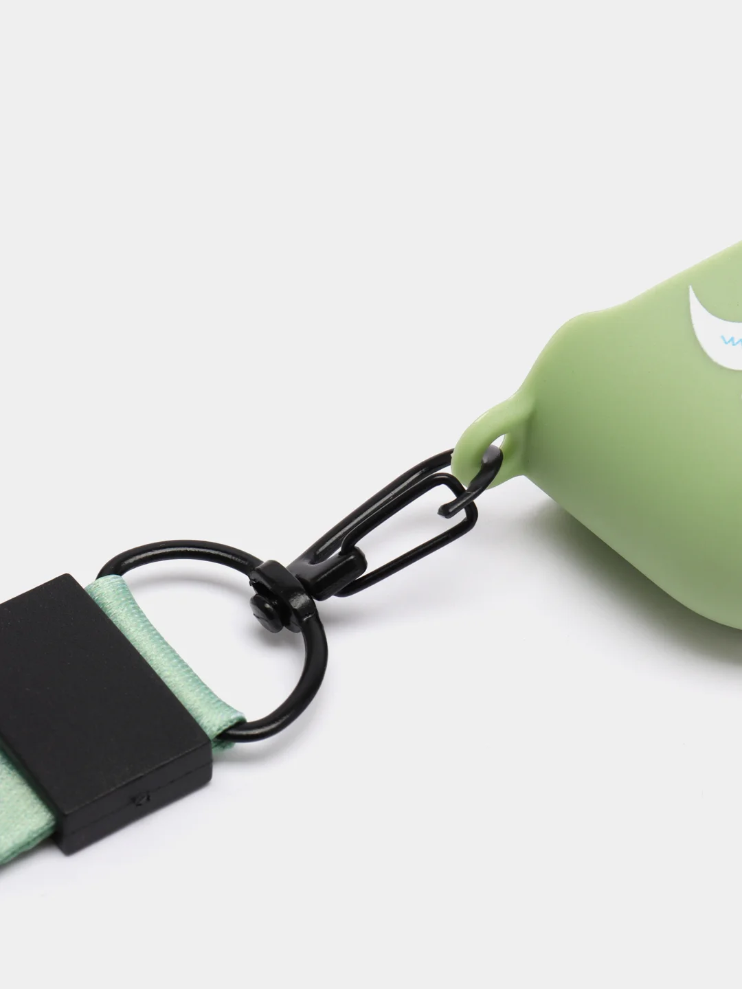 Мятный чехол для наушников Apple AirPods 1 / Pro 2 / 3 силиконовый с принтом Nike sport (найк))