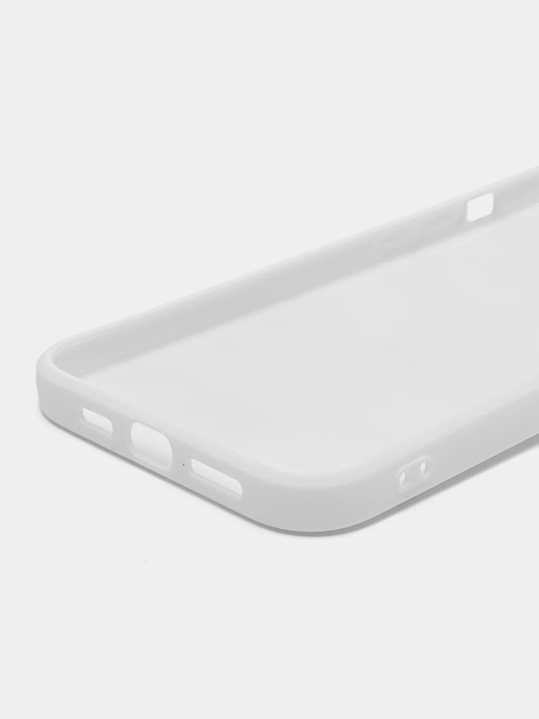 Белый чехол на iPhone (Айфон) 11, 13, 8, 7, 12, 14, XR, X, XS, Pro, Max, Mini, Plus, силиконовый