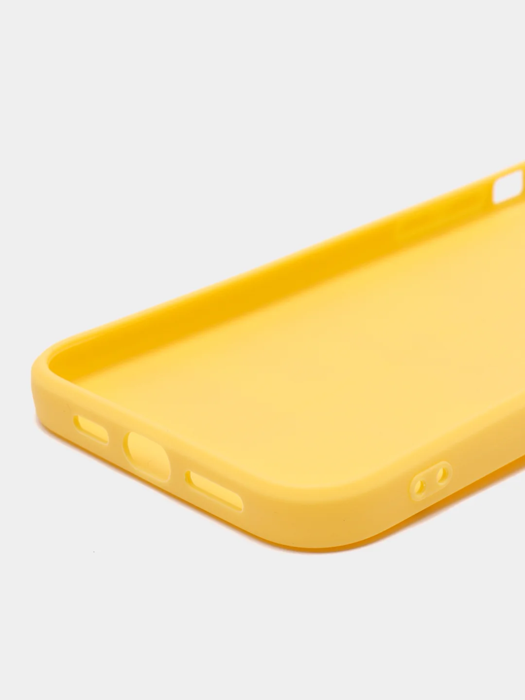 Желтый чехол на iPhone (Айфон) 11, 13, 8, 7, 12, 14, XR, X, XS, Pro, Max, Mini, Plus, силиконовый