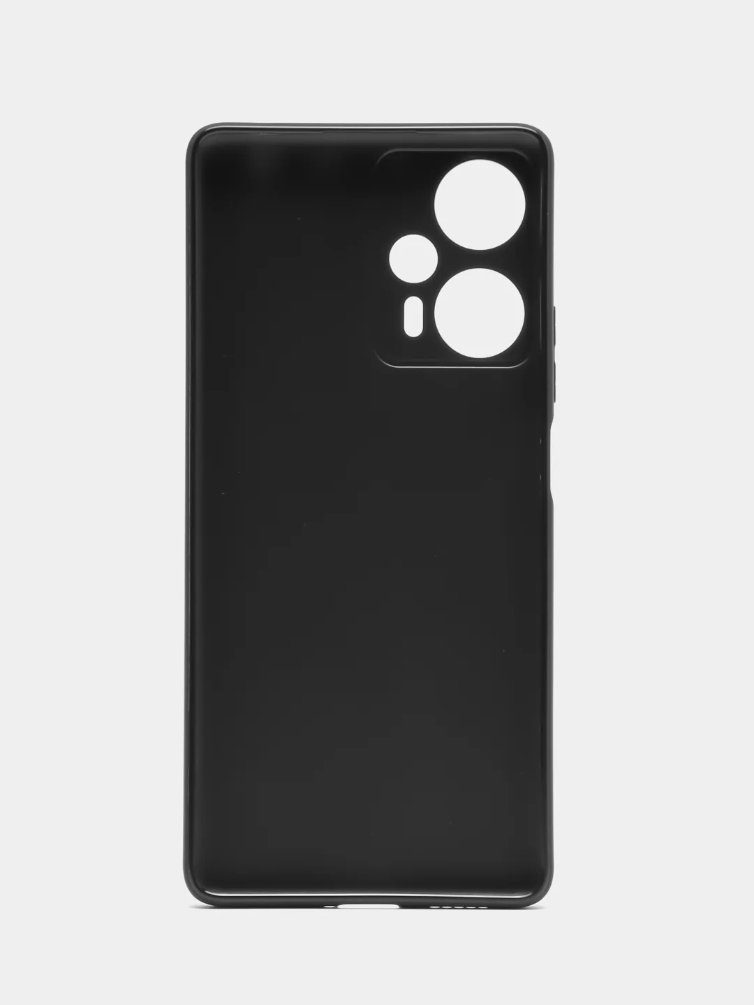 Черный чехол для Xiaomi Poco F5, Redmi Note 12 Turbo силиконовый BROSCORP матовый с защитой камер
