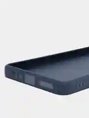 Синий чехол Broscorp для Tecno Pova 5 матовый, силиконовый, тонкий, бортик вокруг камер