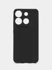 Черный чехол Broscorp для Infinix Smart 7 Plus, 7+ матовый, силиконовый, тонкий бортик вокруг камер