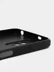 Черный чехол Broscorp для Xiaomi Redmi Note 12 4G матовый, силиконовый, тонкий, бортик вокруг камер