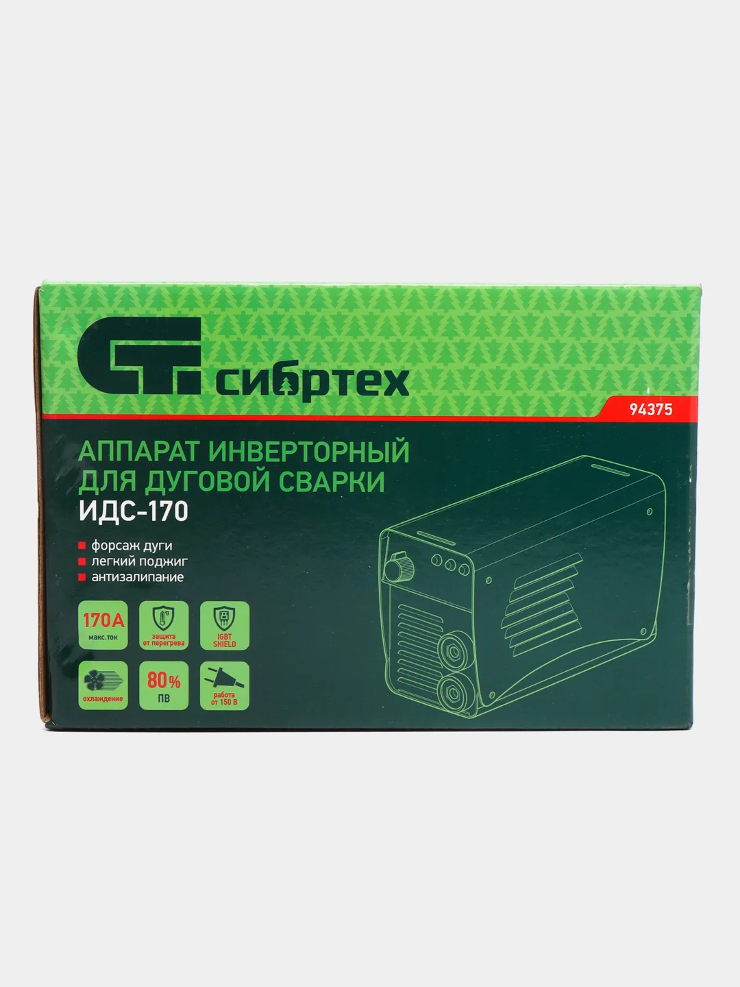 Сварочный аппарат инверторный СИБРТЕХ ИДС-170 94375