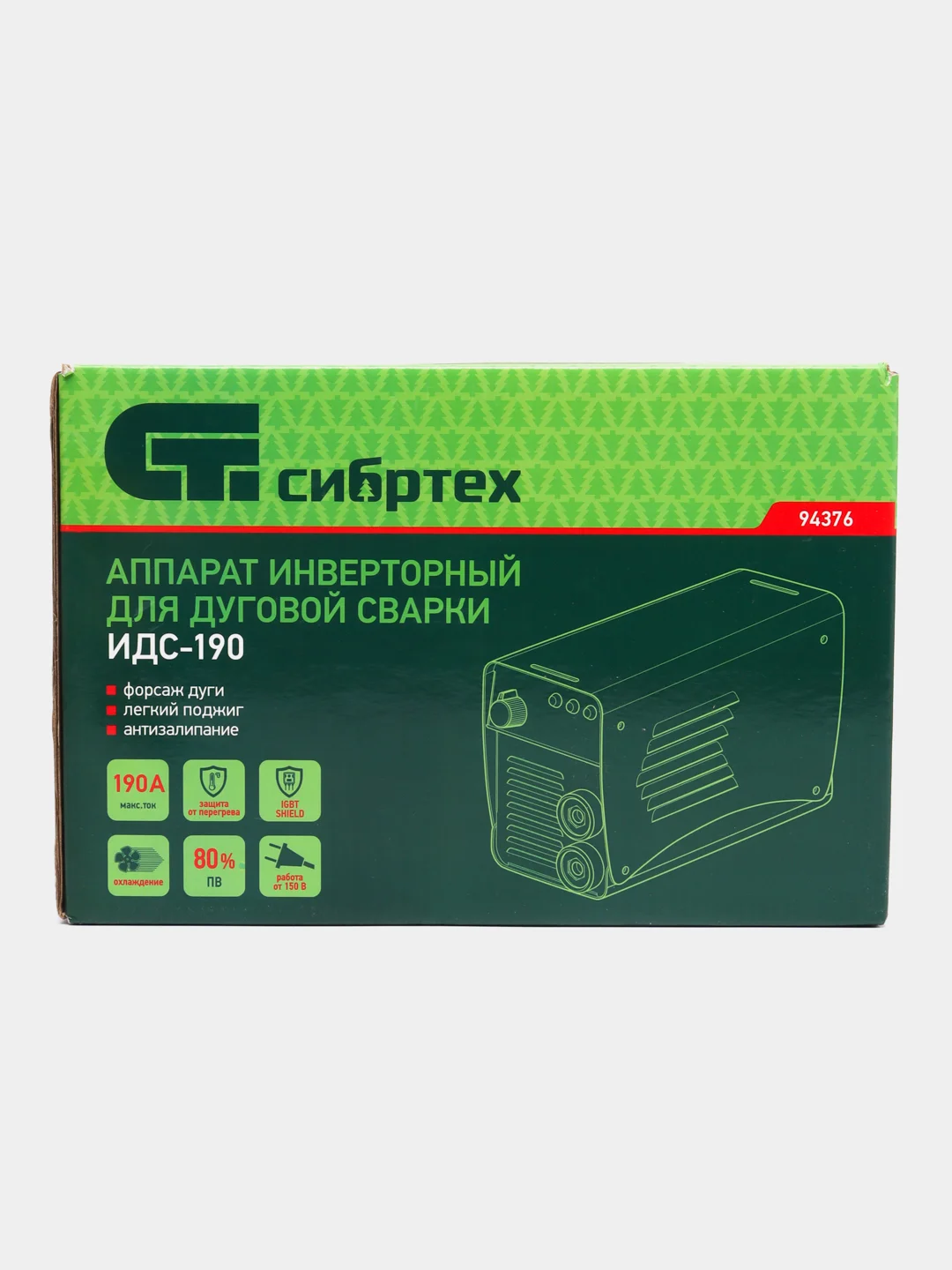 Сварочный аппарат инверторный СИБРТЕХ ИДС-190 94376
