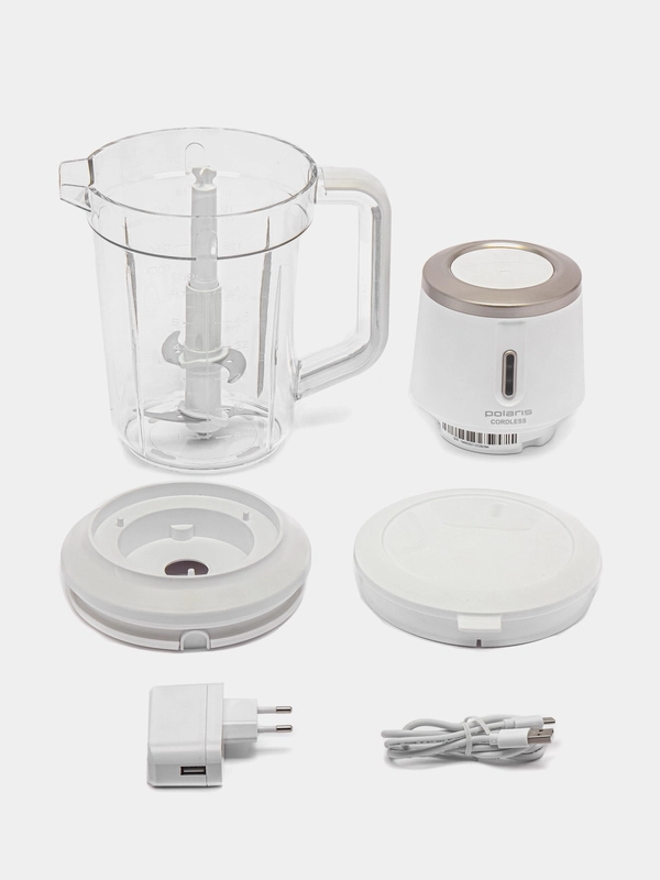 Настольный беспроводной блендер Polaris PTB 0435 CordLess, белый