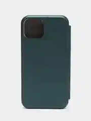 Тёмно-зелёный чехол-книжка для iPhone 14/14 Pro/14 Pro Max