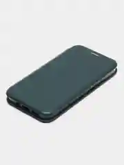 Тёмно-зелёный чехол-книжка для iPhone 14/14 Pro/14 Pro Max